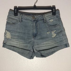Tilly’s RSQ mom jean shorts.